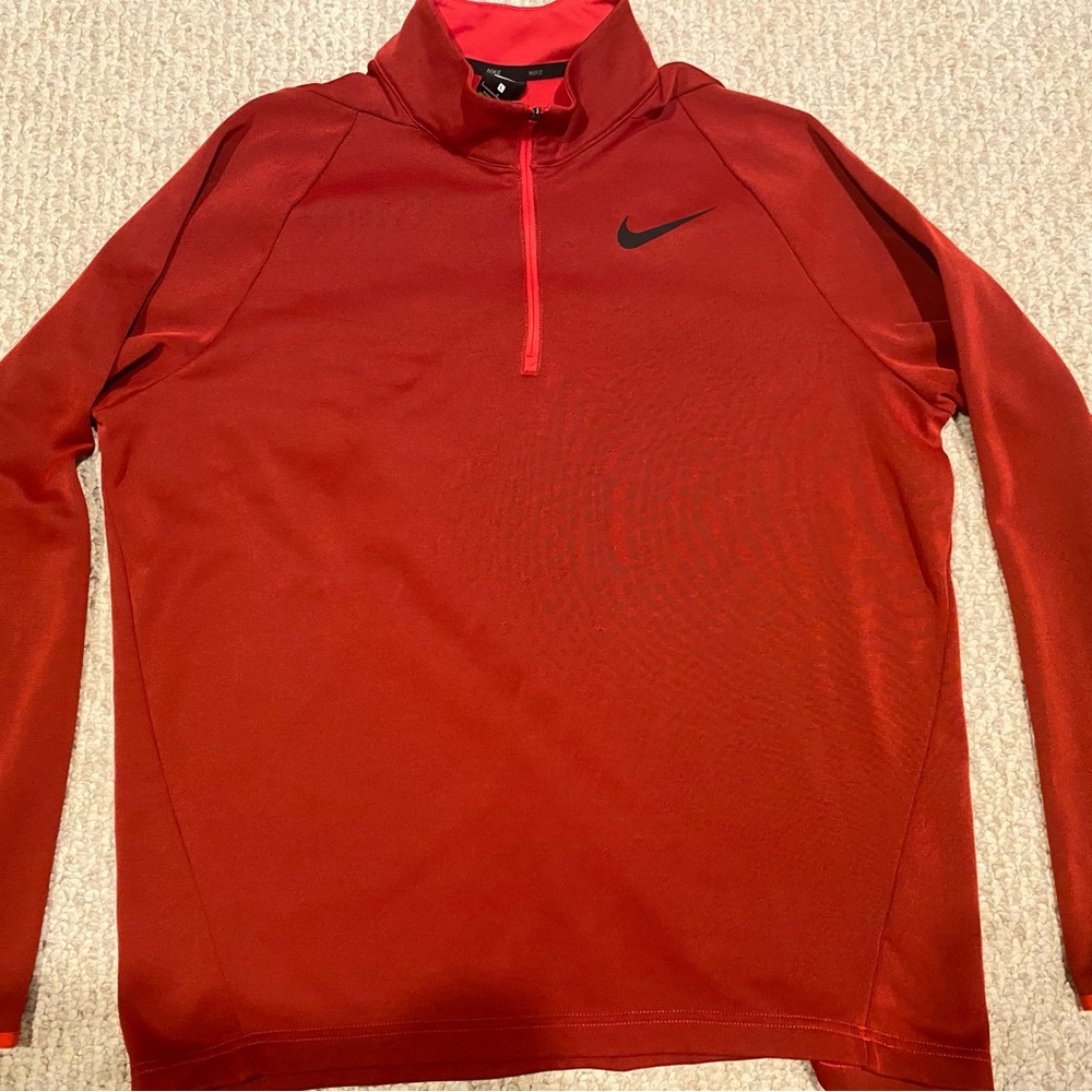 Authentic Nike Therma Veneer Dri Fit 1/2 Zip Large